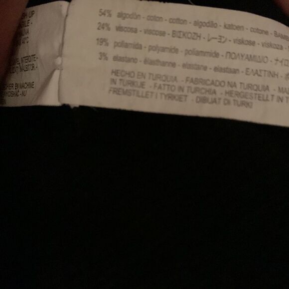 Zara Trafaluc USA Medium Scoop Neck Short Sleeve Black Midi Dress Made Turkey - Picture 9 of 11